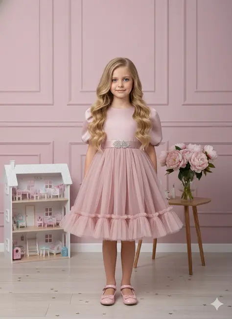 שמלת מיילי-ורודה