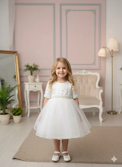 שמלת קמילה-לבנה