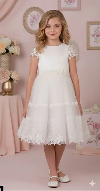 שמלת שושבינה אווה-לבנה