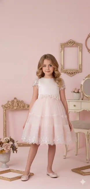 שמלת רוז-ורודה