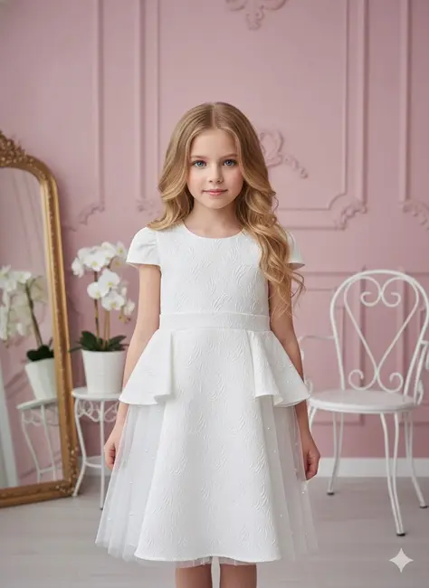 שמלת סרינה-לבנה