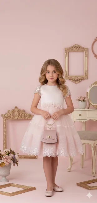 שמלת רוז-ורודה